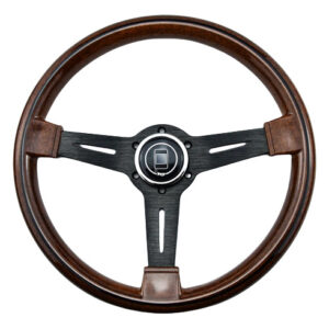 Volante Esportivo Madeira 35cm C/ Flange E Cubo Fusca Até 76