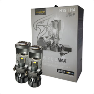 Par Lâmpadas H4 + H11 Ultra Led Projetor Canhão 9800lm